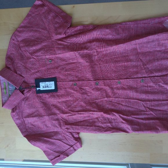 Ted Baker Red Short Sleeve Shirt- Men- Size S - Picture 8 of 8